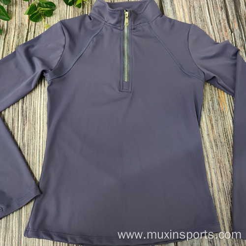 Purple Base Layer Women Equestrian Long Sleeve